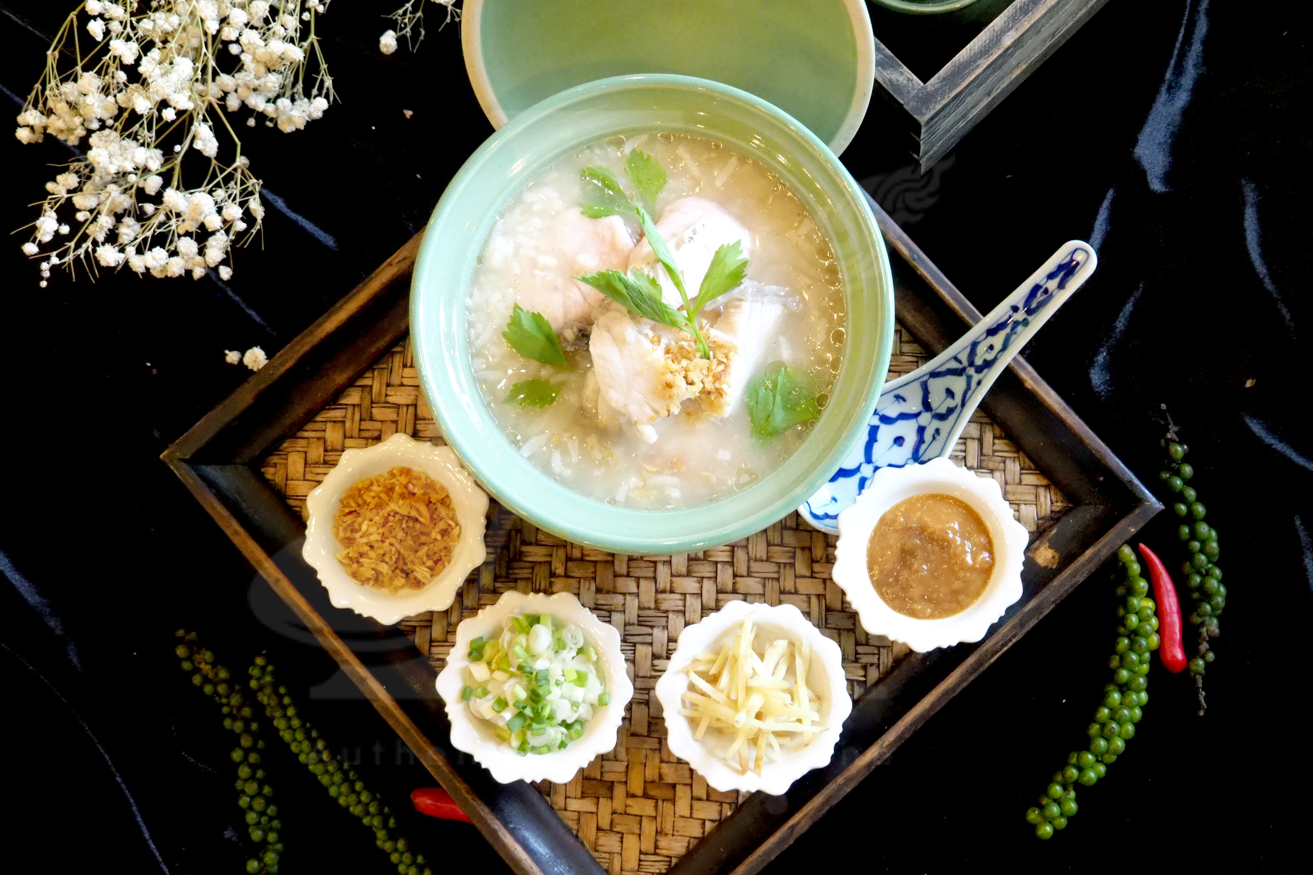 Rice Porridege with Ancient Sea Bass